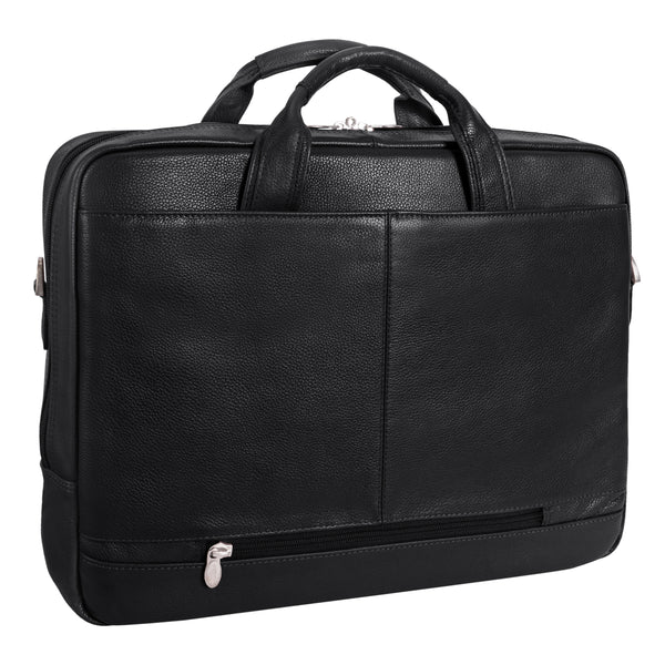 BRIDGEPORT | 17" Large Leather Laptop & Tablet Briefcase