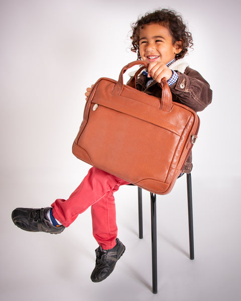 MONTCLARE | 13" Leather Laptop & Tablet Briefcase