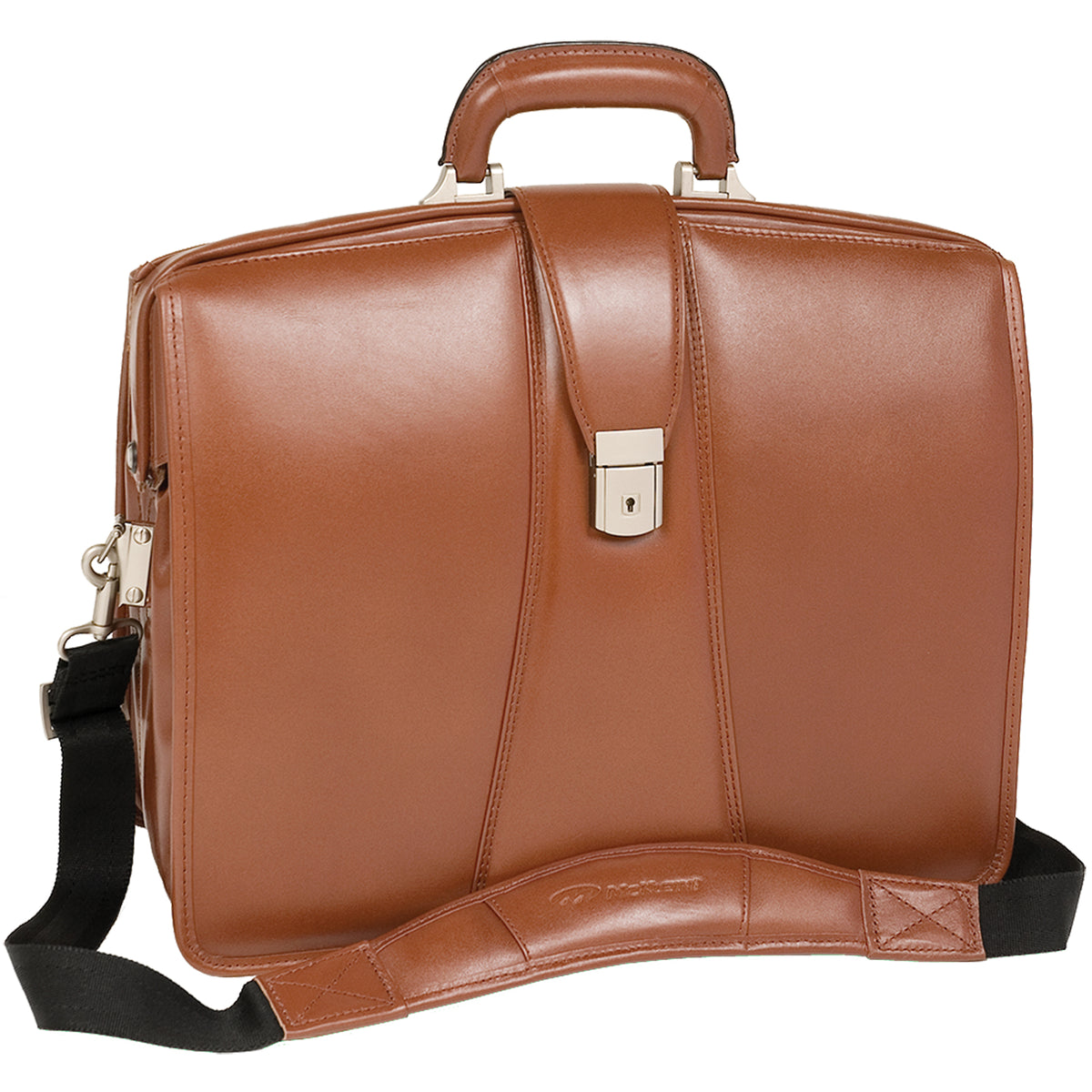 McKlein Morgan Leather Briefcase Black - ODP Business Solutions