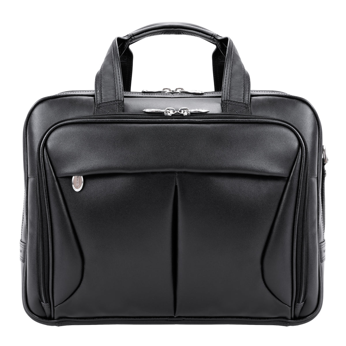 ブラックレザーケース エピライン PEARSON | 17” Leather Expandable Laptop Briefcase – McKleinUSA