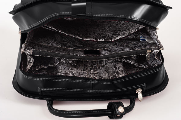 EDGEBROOK | 15” Leather Wheeled Laptop Briefcase