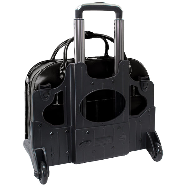 ROSEVILLE | 15” Leather Detachable-Wheeled Laptop Case