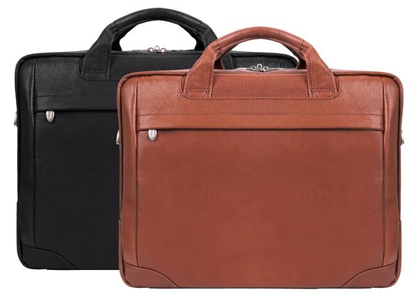 Stylish 17" Leather Laptop & Tablet Case