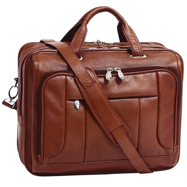RIVER WEST | 15" Leather Laptop Briefcase
