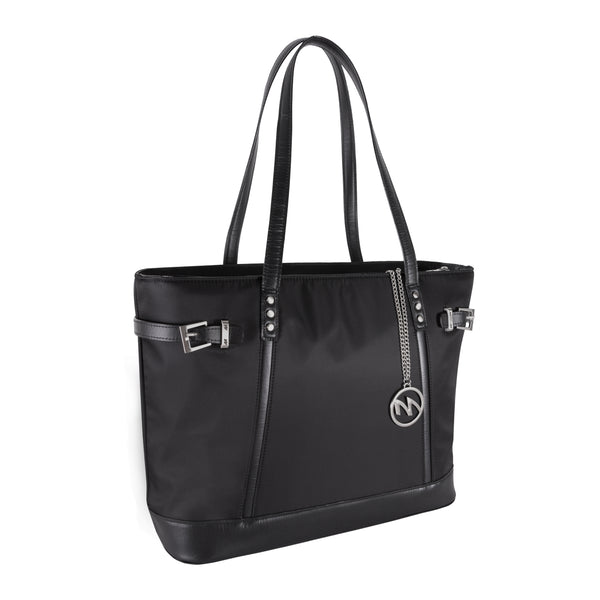 Premium Leather Nylon Tote Bag