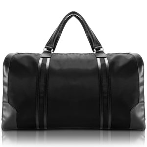 Black Nylon Carry-All Duffel Front View