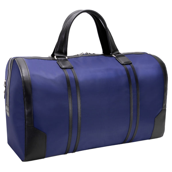 Navy Nylon Carry-All Duffel Front View