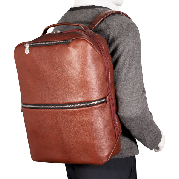 East Side Brown Premium Leather Backpack for Men