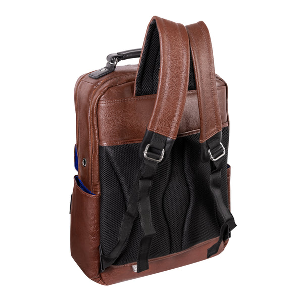 Versatile Two-Tone Backpack - 17” Leather
