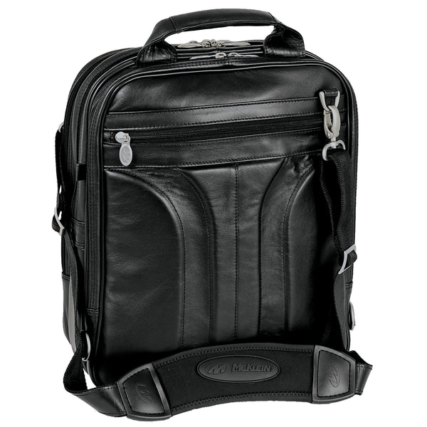 15” Stylish Leather 3-Way Tech Carrier