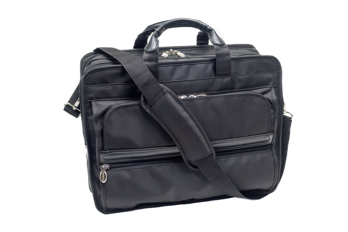 ELSTON  15” Nylon Dual-Compartment Laptop Briefcase – McKleinUSA