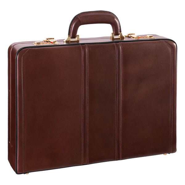 Elegant Leather Attaché - Daley by McKleinUSA