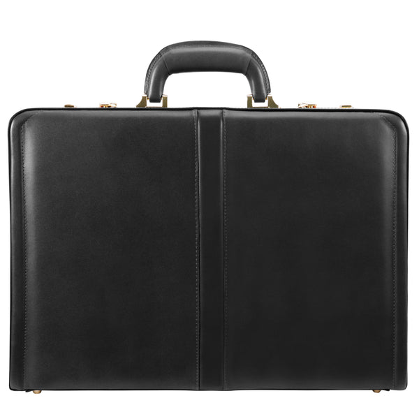 McKlein USA Reagan Stylish Black Leather Briefcase