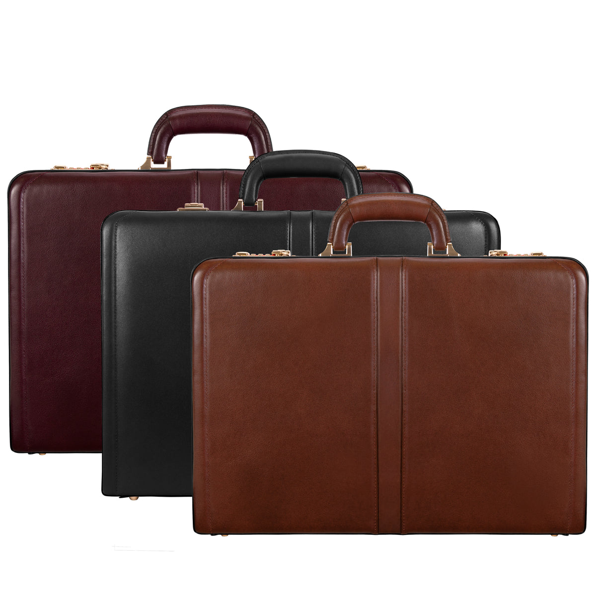 Luxury Leather Briefcase Harper McKlein USA