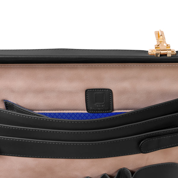 McKlein USA Turner Stylish Leather Black Briefcase
