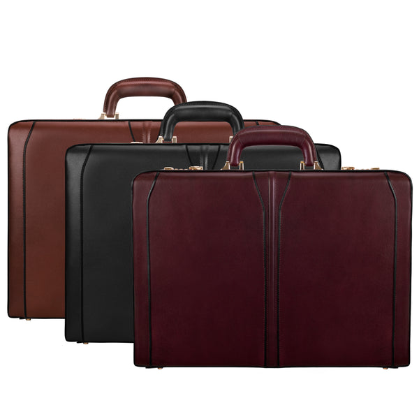 Leather Men's Work Attaché Briefcase