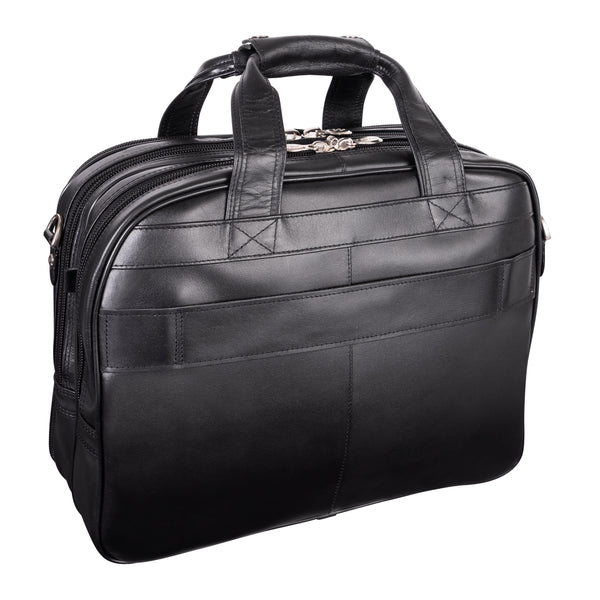 Damen - 17” Premium Leather Wheeled Laptop Case