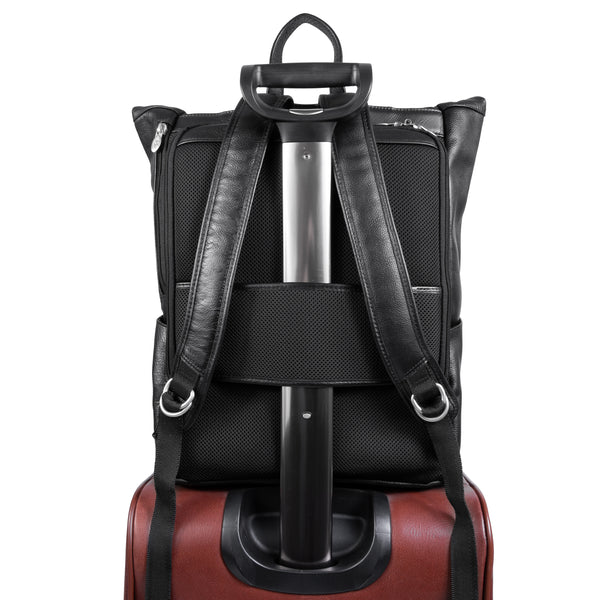 Dual-Access Leather Backpack - 17” Tech