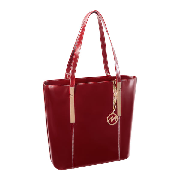 Red Leather Tablet Tote Style