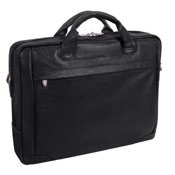 BRIDGEPORT | 17" Large Leather Laptop & Tablet Briefcase