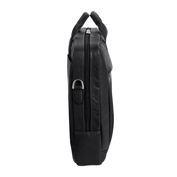 BRIDGEPORT | 17" Large Leather Laptop & Tablet Briefcase