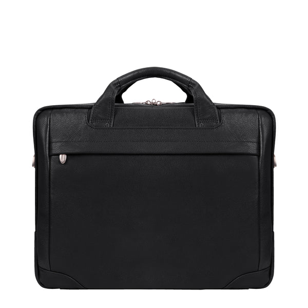 BRONZEVILLE | 15" Medium Leather Laptop & Tablet Briefcase