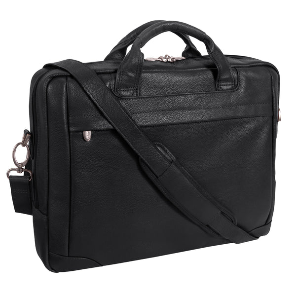 MONTCLARE | 13" Leather Laptop & Tablet Briefcase