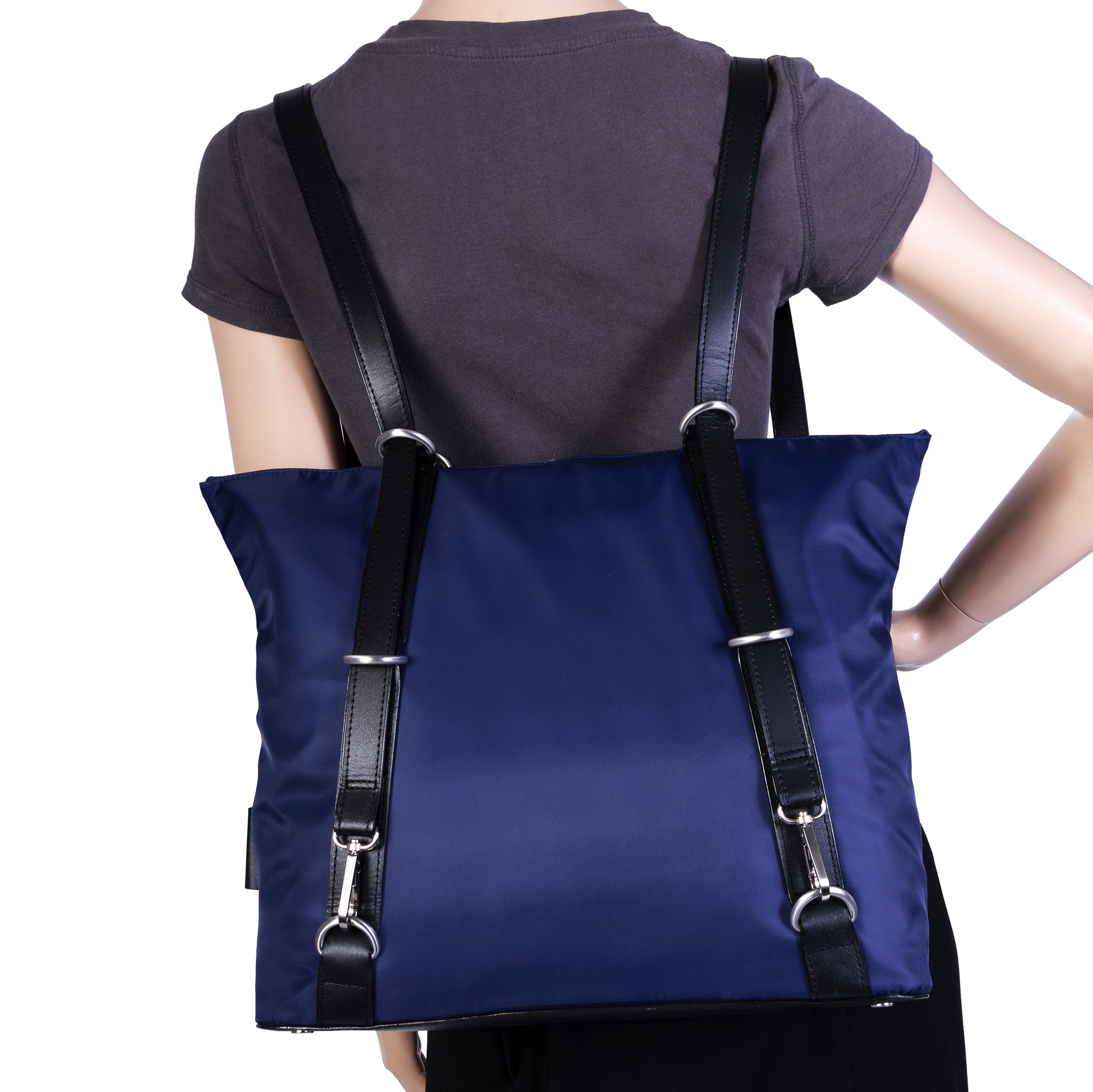 Luxury Leather Backpack Tote - Dylan