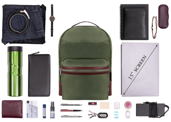 PARKER | 15” Nylon Dual-Compartment Laptop Backpack