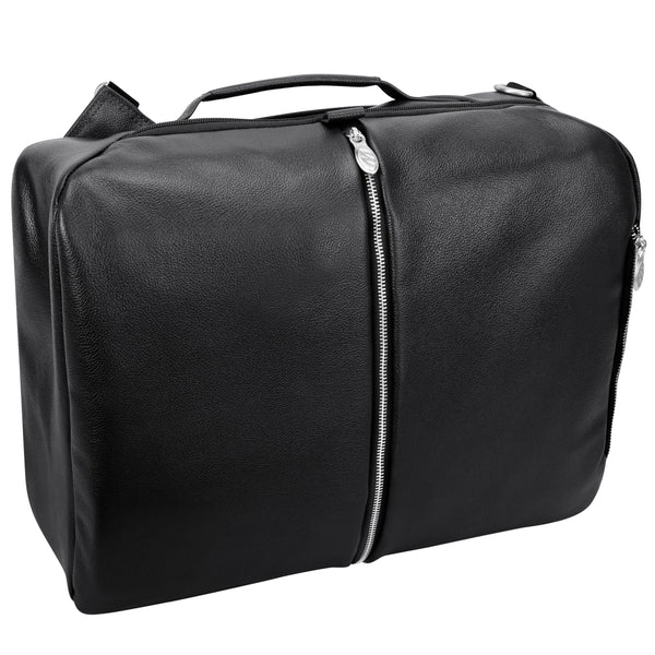 EAST SIDE | 17” Leather 2-In-1 Laptop Cross-Body & Backpack
