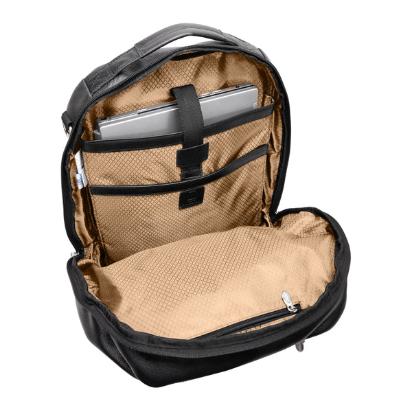 EAST SIDE | 17” Leather 2-In-1 Laptop Cross-Body & Backpack