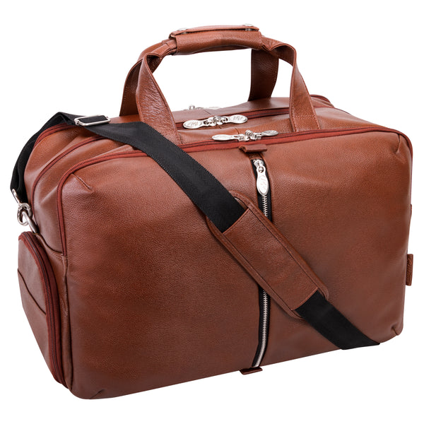 AVONDALE | Leather Carry-All 17" Laptop Duffel