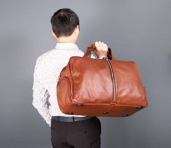 AVONDALE | Leather Carry-All 17" Laptop Duffel