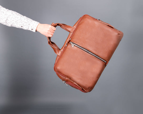 AVONDALE | Leather Carry-All 17" Laptop Duffel