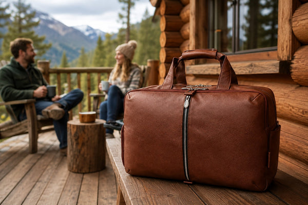 AVONDALE | Leather Carry-All 17" Laptop Duffel