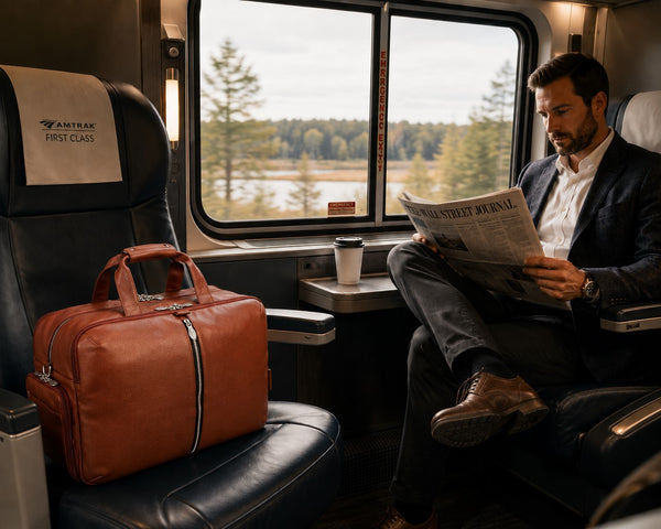 AVONDALE | Leather Carry-All 17" Laptop Duffel