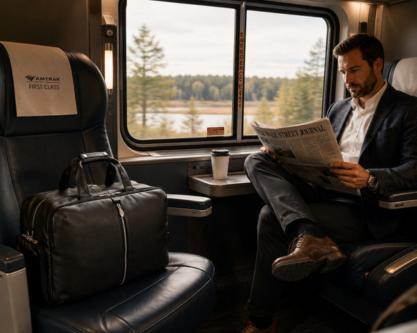 AVONDALE | Leather Carry-All 17" Laptop Duffel