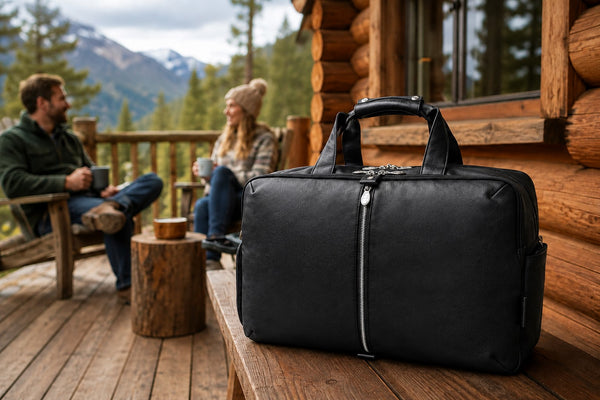 AVONDALE | Leather Carry-All 17" Laptop Duffel