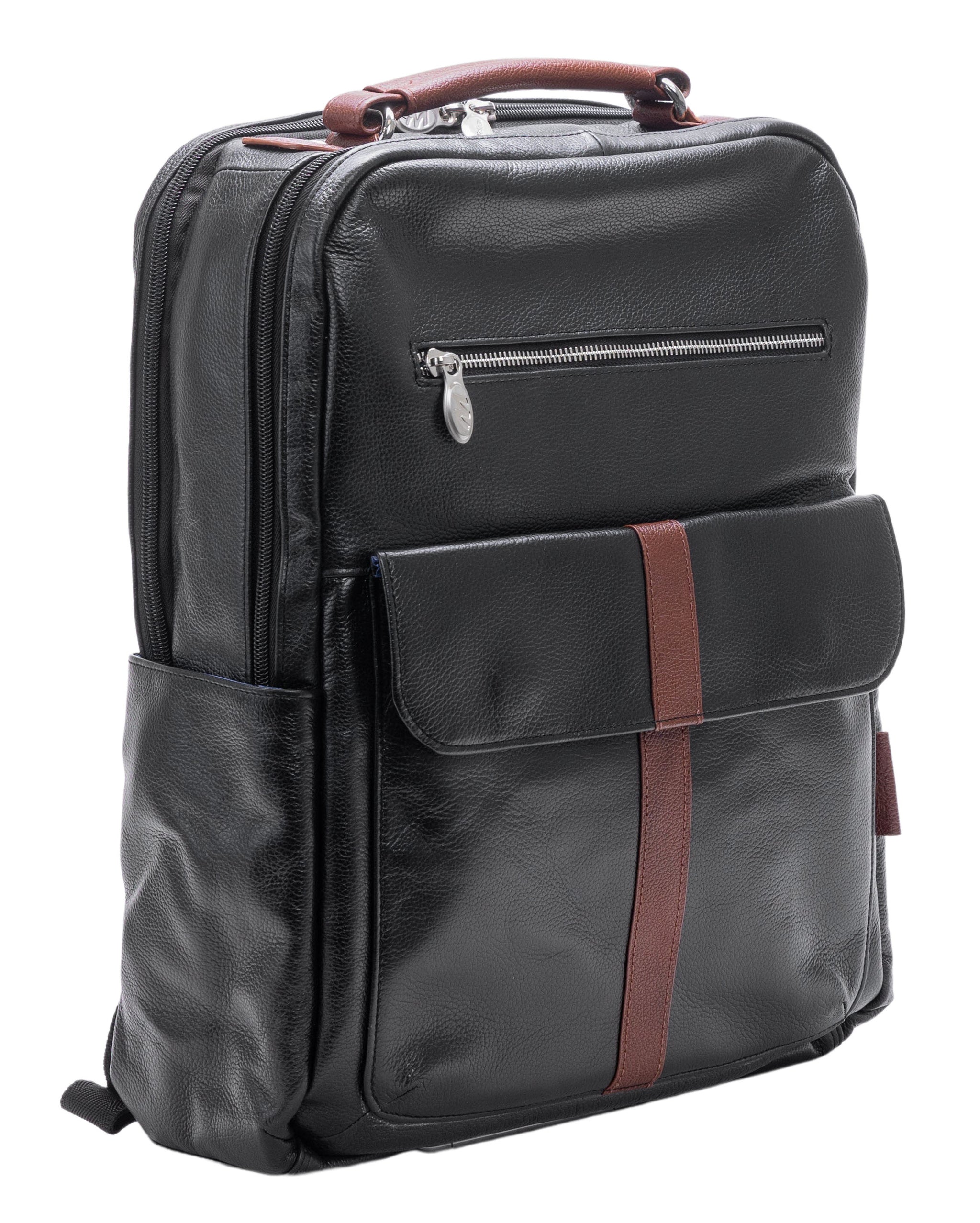 Premium 17” Leather Two-Tone Laptop Backpack – McKleinUSA