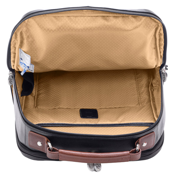 LOGAN | 17” Leather Two-Tone Laptop Backpack
