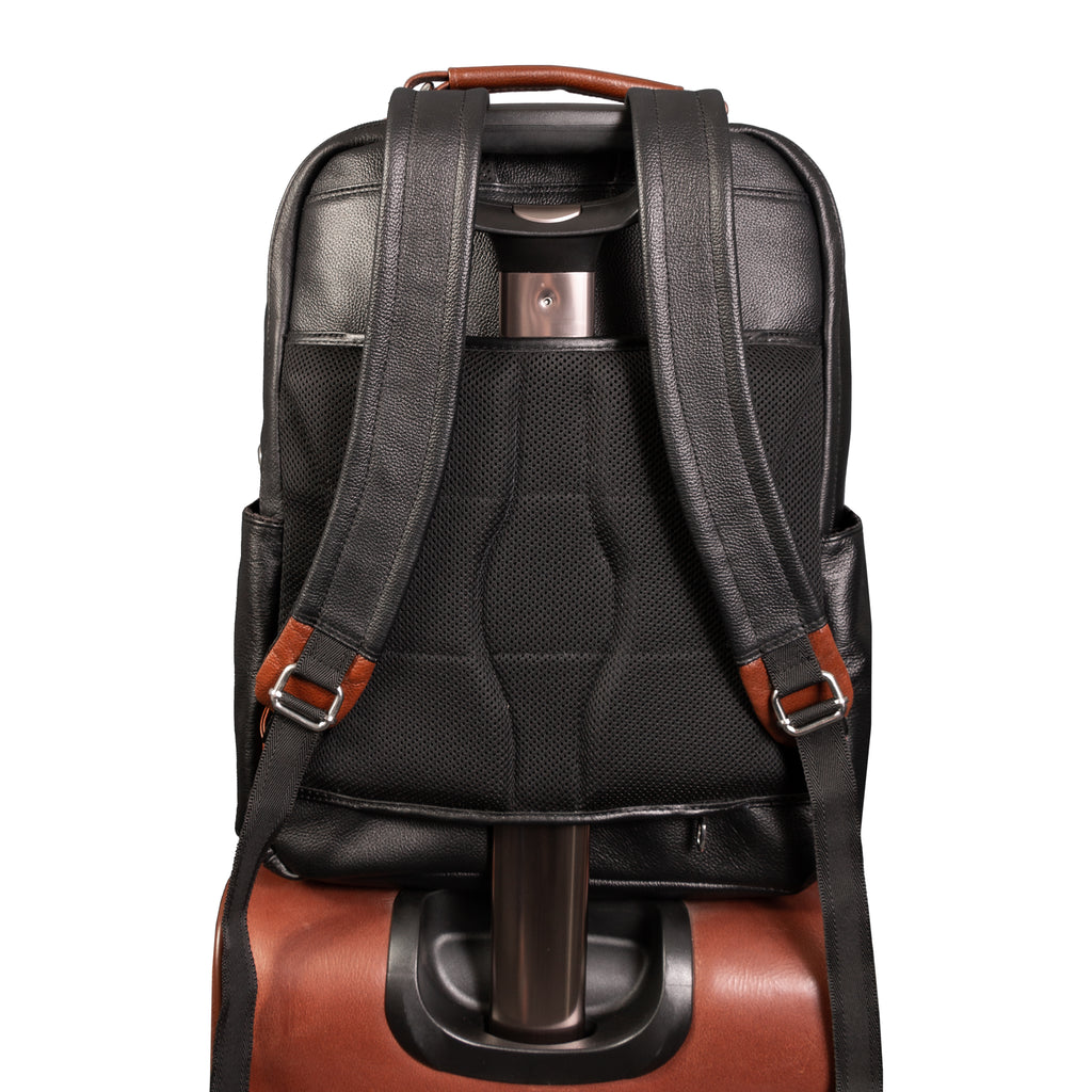Premium 17” Leather Two-Tone Laptop Backpack – McKleinUSA
