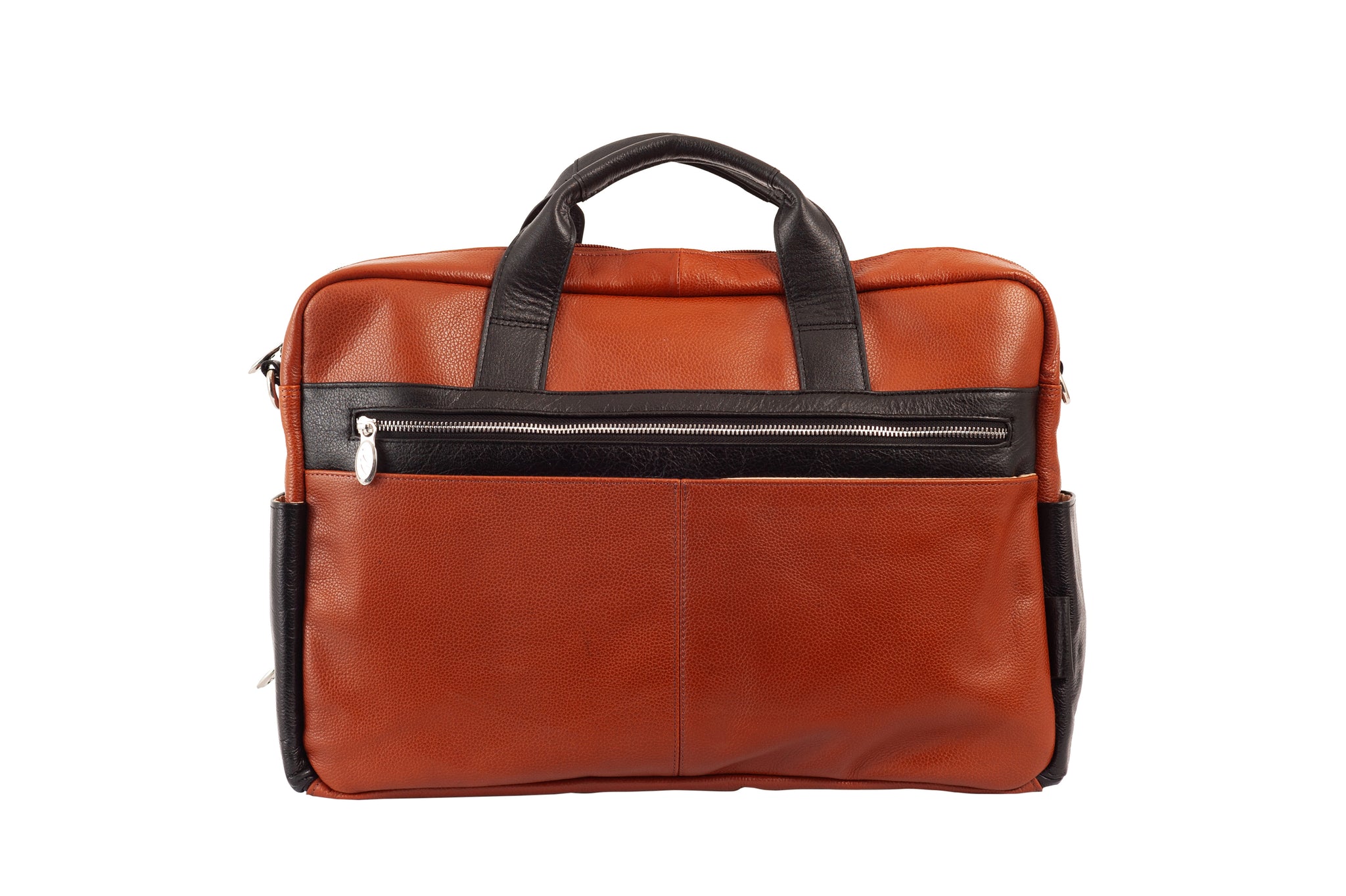 SOUTHPORT | 17” Leather Two-Tone Laptop Briefcase