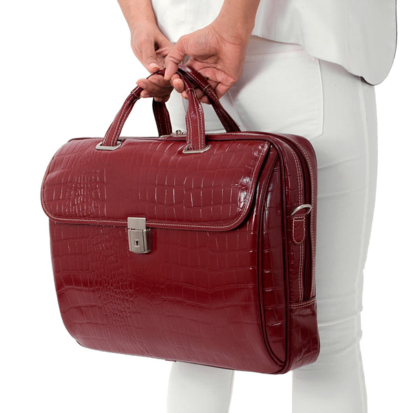 SERVANO | 13" Leather Tablet Briefcase