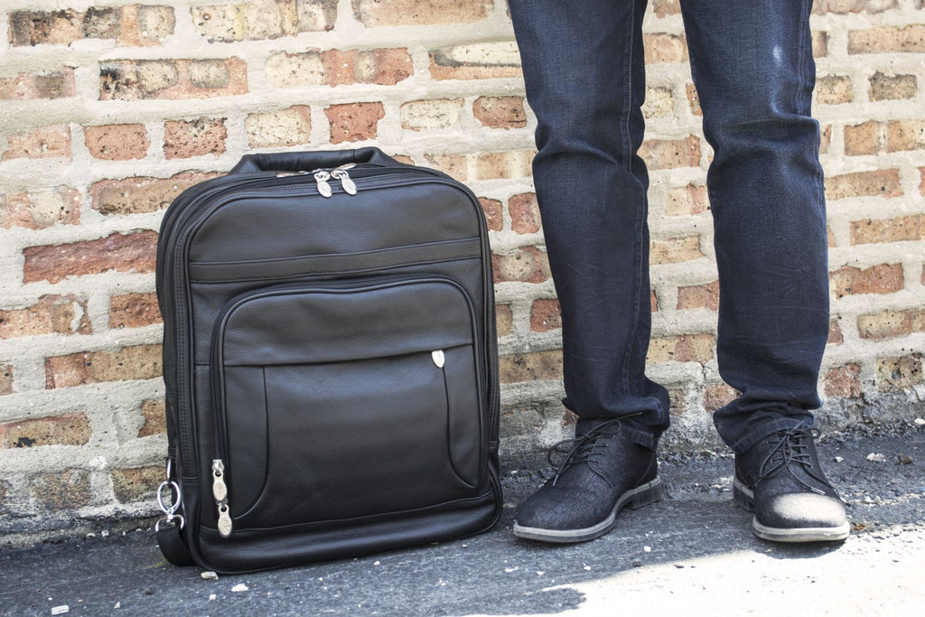 Premium 15” Leather 3-Way Laptop Backpack Premium 15” Leather 3-Way Laptop Backpack