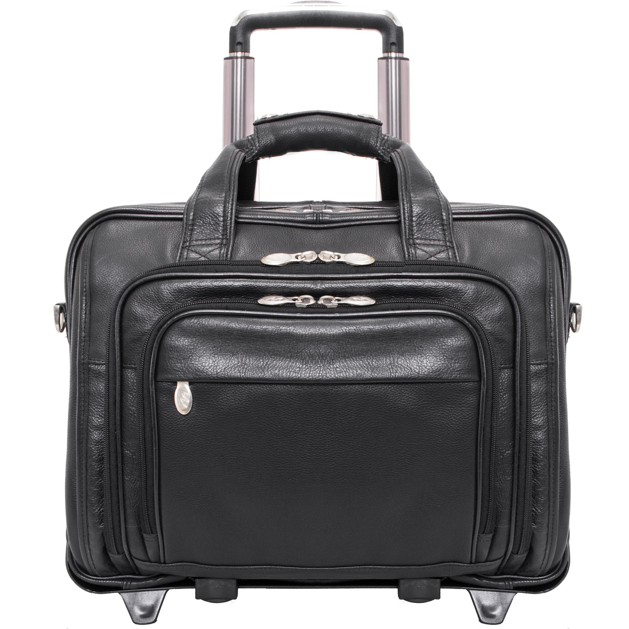 McKleinUSA Gold Coast - 17” Detachable-Wheeled Leather Case