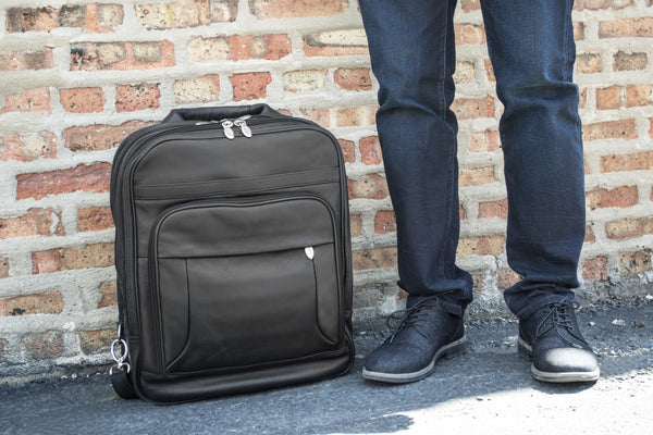 WICKER PARK | 17” Leather Detachable-Wheeled 3-Way Laptop Case