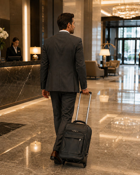 WICKER PARK | 17” Leather Detachable-Wheeled 3-Way Laptop Case
