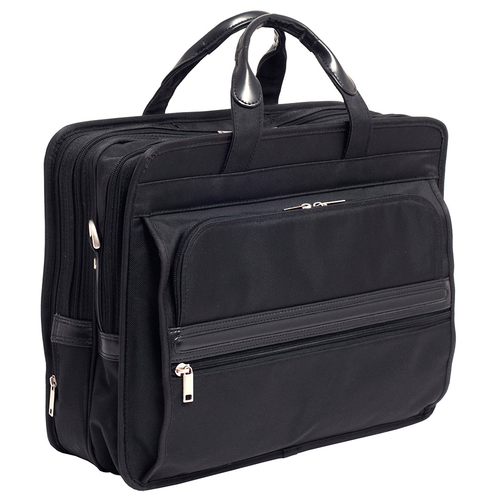 17” Nylon Patented Detachable-Wheeled Laptop Briefcase - Franklin