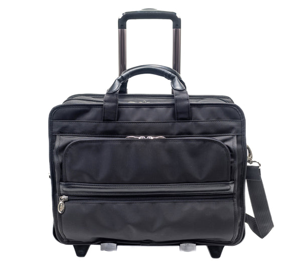 17” Detachable-Wheeled Nylon Laptop Briefcase - Professional Choice