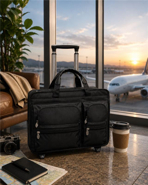 CLINTON | 17” Nylon Detachable-Wheeled Laptop Case